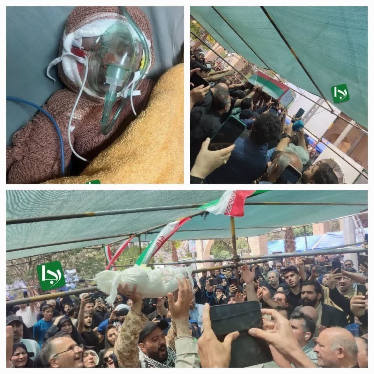 تشييع جثمان أصغر شهيد في إيران